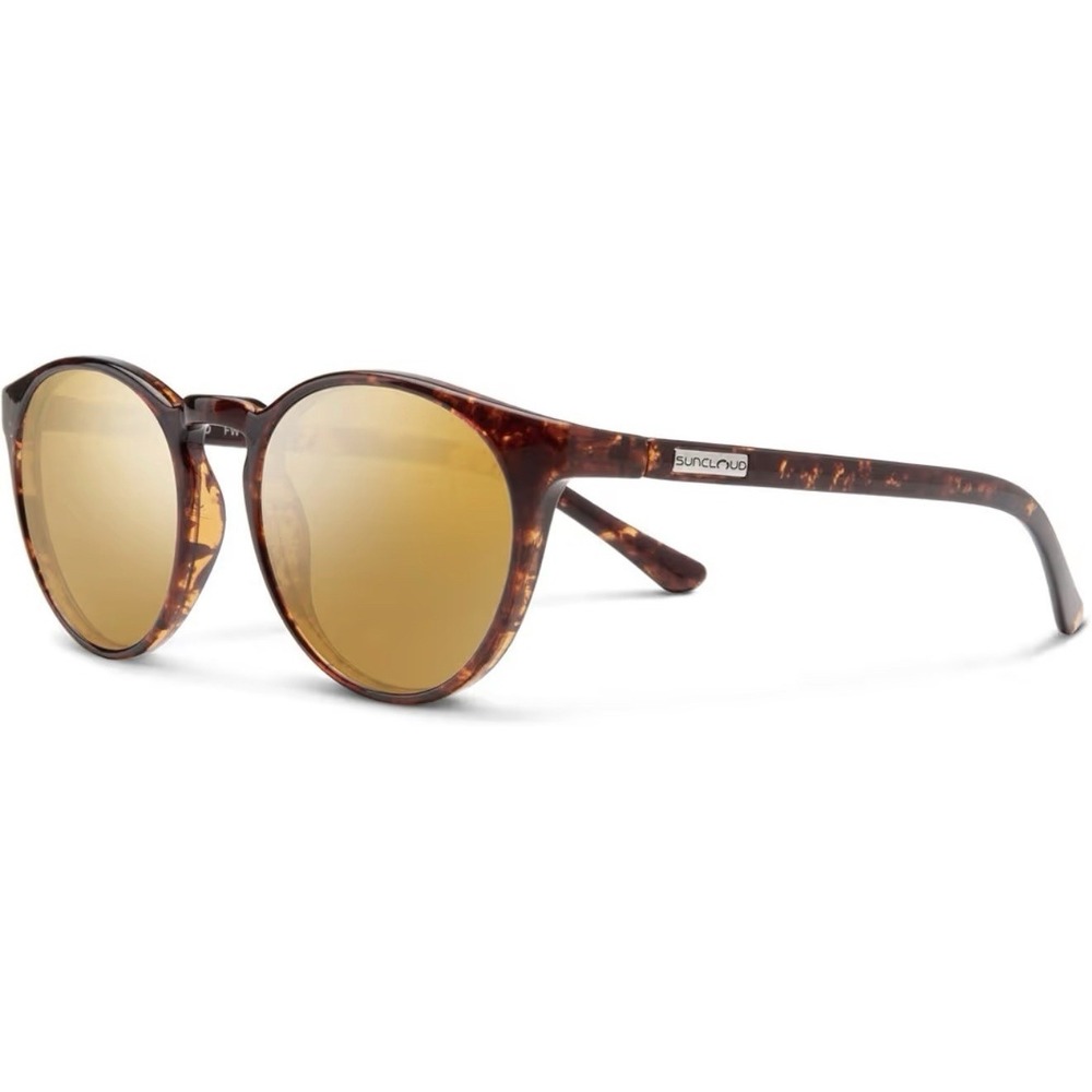 SunCloud Low Key Sunglasses Tortoise Frame, Polarized Sienna Mirror Lens NEW